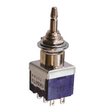Copal Electronics 押しボタンスイッチ 3 A @ 250 V ac、6 A @ 125 V ac On-On パネルマウント DPDT 6.5mm ニデックコンポーネンツ(日本電産コパル電子/フジソク)