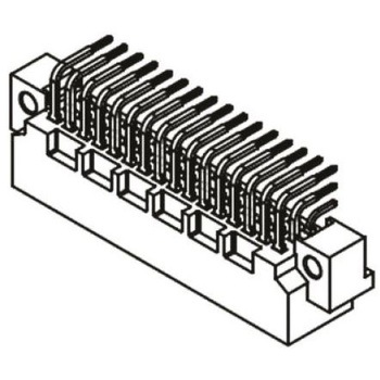 DIN41612コネクタ オス Harting 3列 2.54mm ピッチ ハーティング