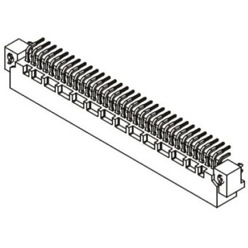 DIN41612コネクタ オス Harting 2列 2.54mm ピッチ ハーティング
