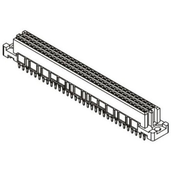 DIN41612コネクタ メス Harting 3列 2.54mm ピッチ ハーティング