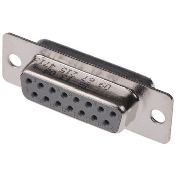 D-subコネクタ (はんだ端子) Harting メス 15極 ハーティング
