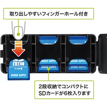 SDカードケース サンワサプライ メモリーカードケース 【通販モノタロウ】