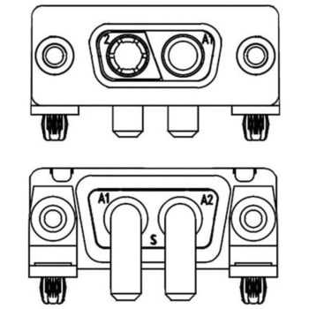 D-Subコネクタ Harting メス 2 (電源)極 ハーティング