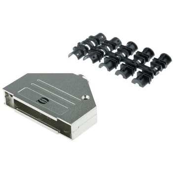 Harting D-subコネクタ用バックシェル ストレート メタル ハーティング