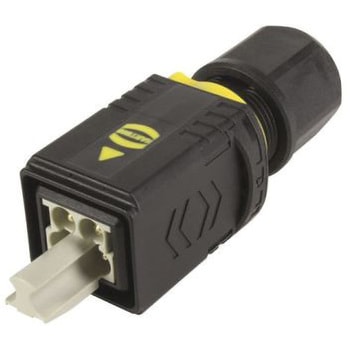 Harting HARTING PushPull シリーズ 電源コネクタ プラグ 4P ケーブルマウント 12A ハーティング
