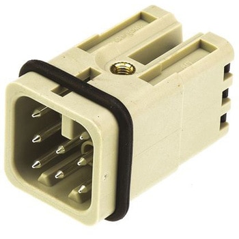 Harting ヘビーデューティコネクタ Han D シリーズ オス 8極 10A 120 V ハーティング