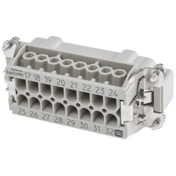 Harting ヘビーデューティコネクタ Han E シリーズ オス 16極 16A 500 V 32 B ハーティング
