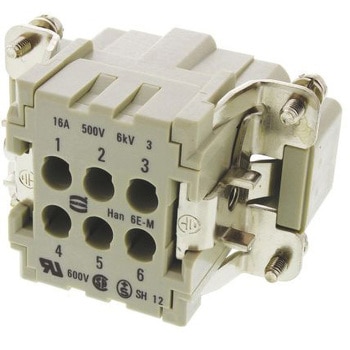 Harting ヘビーデューティコネクタ Han E シリーズ オス 16A 500 V ハーティング