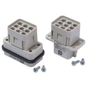 Harting ヘビーデューティコネクタ Han Q シリーズ メス 9極 16A 500 V ハーティング