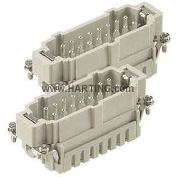 Harting ヘビーデューティパワーコネクタ Han ES シリーズ オス 16極 16A 600 V 32B - ハーティング