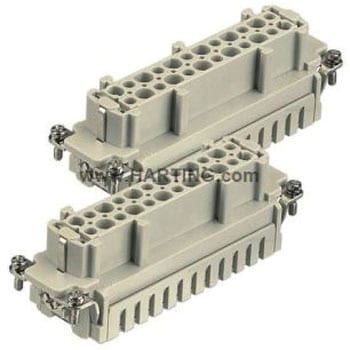Harting ヘビーデューティパワーコネクタ Han ES シリーズ メス 48極 16A 600 V 48B ハーティング
