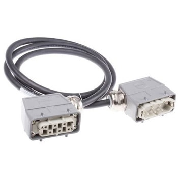 Harting ヘビーデューティパワーコネクタ Han HSBシリーズ オス to メス 22A 300V dc、600V ac ハーティング