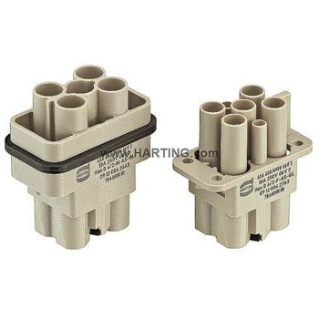 9120062666 Harting �w�r�[�f���[�e�B�p���[�R�l�N�^ Han Q �V���[�Y �I�X 6�� 40A 690 V Han-Compact �n�[�e�B���O 49781839