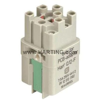 Harting ヘビーデューティパワーコネクタ Han Q シリーズ メス 12極 7.5A 250 V 3 A ハーティング