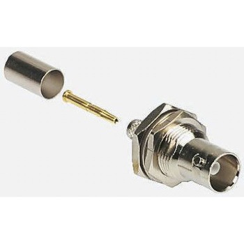 Amphenol BNCコネクタ ジャック 75Ω ケーブルマウント 圧着タイプ AMPHENOL