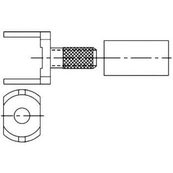 Amphenol BNCコネクタ 基板取付 はんだタイプ AMPHENOL