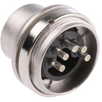Amphenol Dinプラグ Plug 5極 パネルマウント T3362010 AMPHENOL