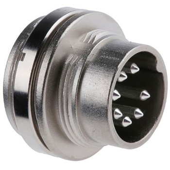 Amphenol Dinプラグ Plug 7極 パネルマウント T3486000 - AMPHENOL