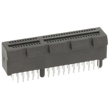 Amphenol FCI 2mmピッチ 164極 2列 ストレート スルーホール メス カードエッジコネクタ AMPHENOL