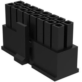 Amphenol FCI コネクタハウジング オス 14極 2列 3mm Minitekシリーズ メス AMPHENOL