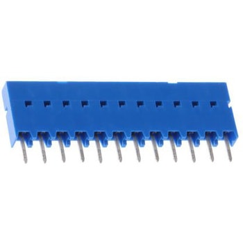 Amphenol FCI 基板接続用ソケット DUBOX シリーズ 2.54mm 12 極 1 列 ストレート スルーホール AMPHENOL