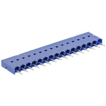 Amphenol FCI 基板接続用ソケット DUBOX シリーズ 2.54mm 16 極 1 列 ストレート スルーホール AMPHENOL