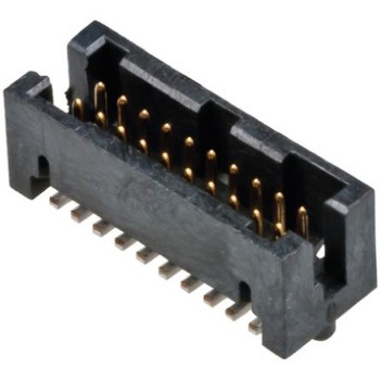 Amphenol FCI 基板接続用ヘッダ Rib-Cageシリーズ 20極 1.27mm 2列 ストレート AMPHENOL