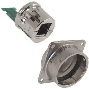 Amphenol RJ45コネクタ RJF22N01 Square Flange AMPHENOL
