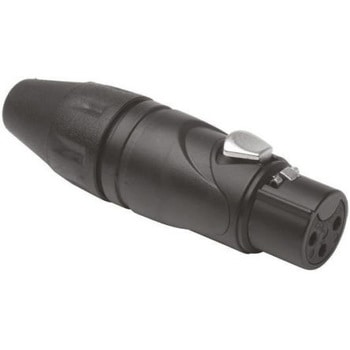 Amphenol XLRコネクタ メス 3極 ストレート ケーブルマウント AX3FB 銀めっき AMPHENOL