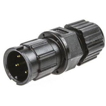 Amphenol 丸形コネクタ BDシリーズ， 接触コンタクト：オス， 4極 オス AMPHENOL