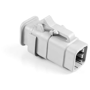 Amphenol 自動車用コネクタ ATMシリーズ 6極 オス 7.5A グレー ケーブルマウント IP67 AMPHENOL
