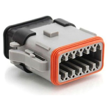 Amphenol 自動車用コネクタ ATシリーズ 12極 オス 13A グレー ケーブルマウント IP67 - AMPHENOL