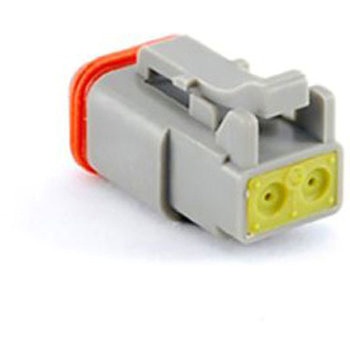 AT06-2S-RD01 Amphenol �����ԗp�R�l�N�^ AT�V���[�Y 2�� �I�X 13A �O���[ �P�[�u���}�E���g IP67 AMPHENOL 49810968