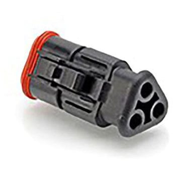 Amphenol 自動車用コネクタ ATシリーズ オス 13A 黒 ケーブルマウント IP67 - AMPHENOL