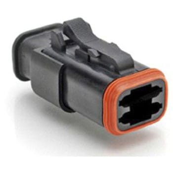 Amphenol 自動車用コネクタ ATシリーズ オス 13A 黒 ケーブルマウント IP67 - AMPHENOL