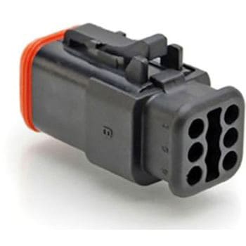 Amphenol 自動車用コネクタ ATシリーズ オス 13A 黒 ケーブルマウント IP67 - AMPHENOL