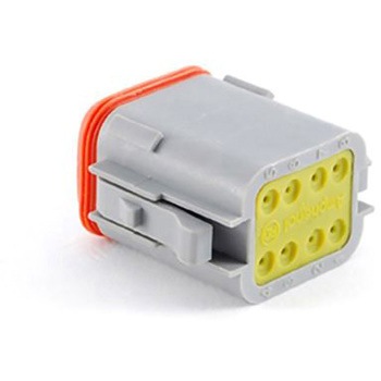 AT06-08SA-RD01 Amphenol ԗpRlN^ ATV[Y 8 IX 13A O[ P[u}Eg IP67 AMPHENOL 49811284