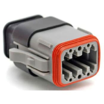 Amphenol 自動車用コネクタ ATシリーズ 8極 オス 13A グレー ケーブルマウント IP67 AMPHENOL
