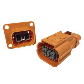 Amphenol 電気自動車用コネクタ， 1列， 2極， 250A， オス， オレンジ HVSL1000082A150 AMPHENOL