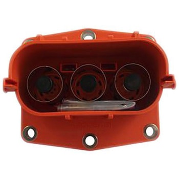 Amphenol 電気自動車用コネクタ， 1列， 3極， 250A， 1000V， オス， オレンジ C10-731591-03P - AMPHENOL