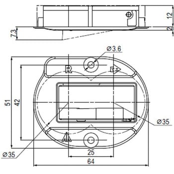 PFR-QS2 (引き出し用耐震ラッチ 掘込み加工タイプ) 本体 LILIEL(リリエル)