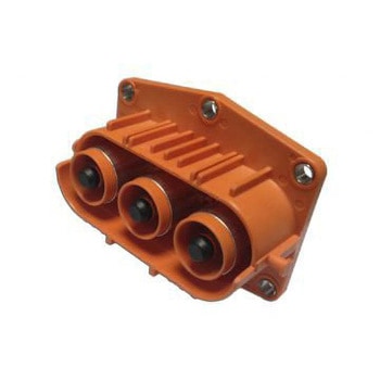 Amphenol 電気自動車用コネクタ， 1列， 3極， 250A， メス， オレンジ HVSL1000023A1H8 AMPHENOL