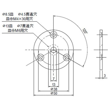 ドアー取手用丸座ステン LILIEL(リリエル)