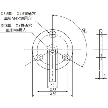 ドアー取手用丸座ステン LILIEL(リリエル)