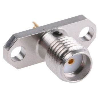 Amphenol， SMAジャック フランジマウント， ジャック， ストレート はんだ - AMPHENOL