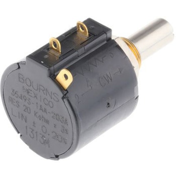 Bourns ポテンショメータ 20kΩ 回転数：10 2W BOURNS