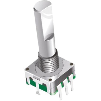Bourns 機械式ロータリエンコーダ パルス数：18 ギザギザ シャフト 軸径：6 mm BOURNS