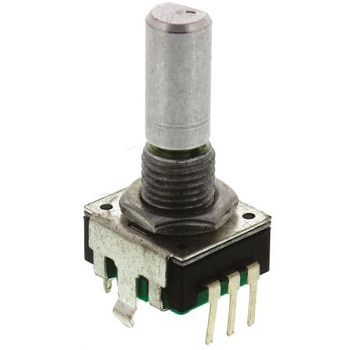 Bourns 機械式ロータリエンコーダ パルス数：18 フラット シャフト 軸径：6 mm BOURNS