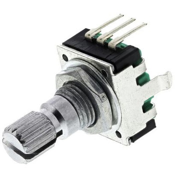 Bourns 機械式ロータリエンコーダ パルス数：24 ギザギザ シャフト 軸径：6 mm BOURNS