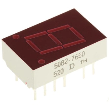 Broadcom 7セグメント 文字高 10.9mm 単桁 LED 数字表示器 BROADCOM